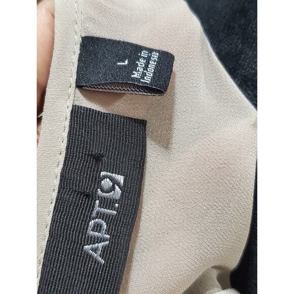 APT 9 Women's Gray 100% Polyester Round Neck Sleeveless Casual Top Blouse Large - Picture 8 of 11